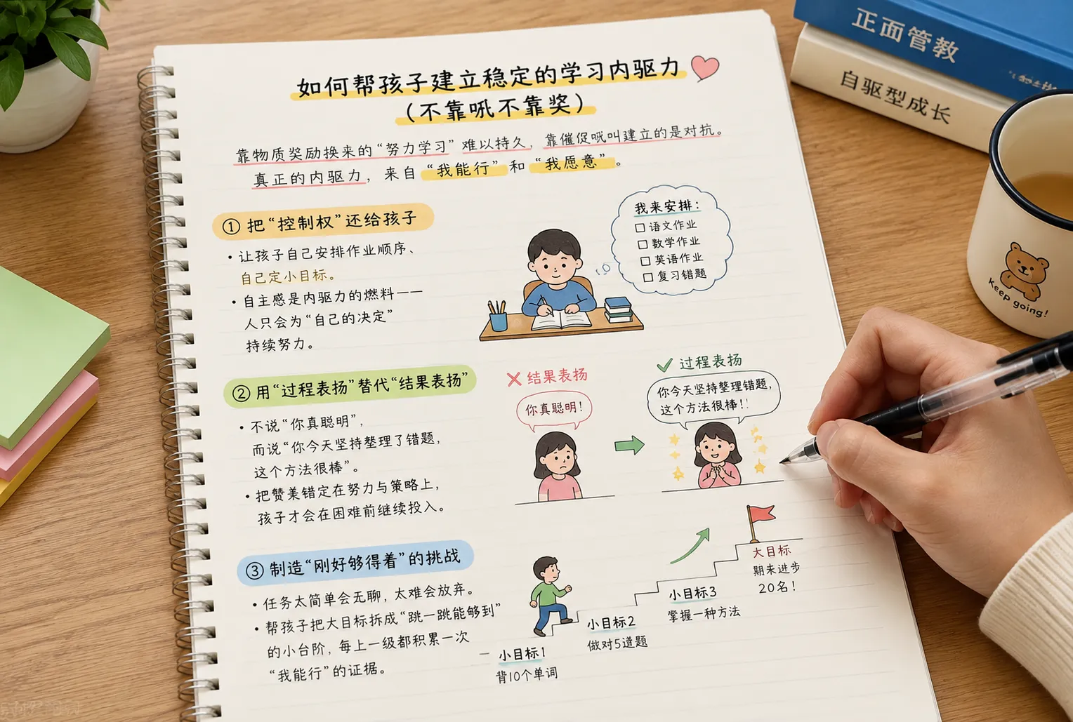 如何帮孩子建立稳定的学习内驱力（不靠吼不靠奖）